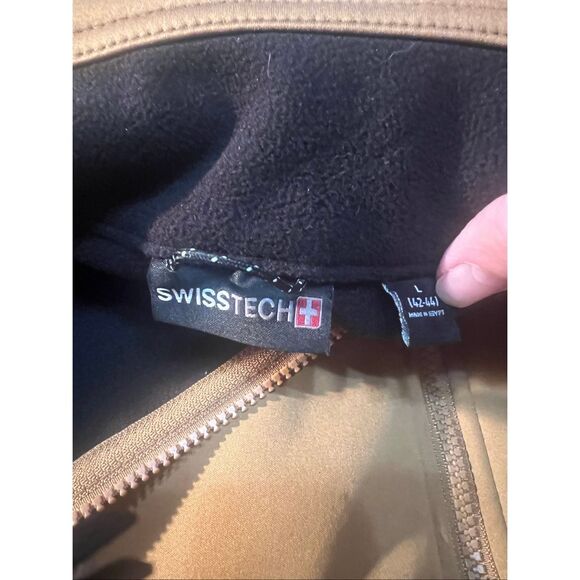 Swiss Tech Men's Softshell Jacket Trailblazer Brown Sz L (42-44) NWOT - Picture 3 of 8
